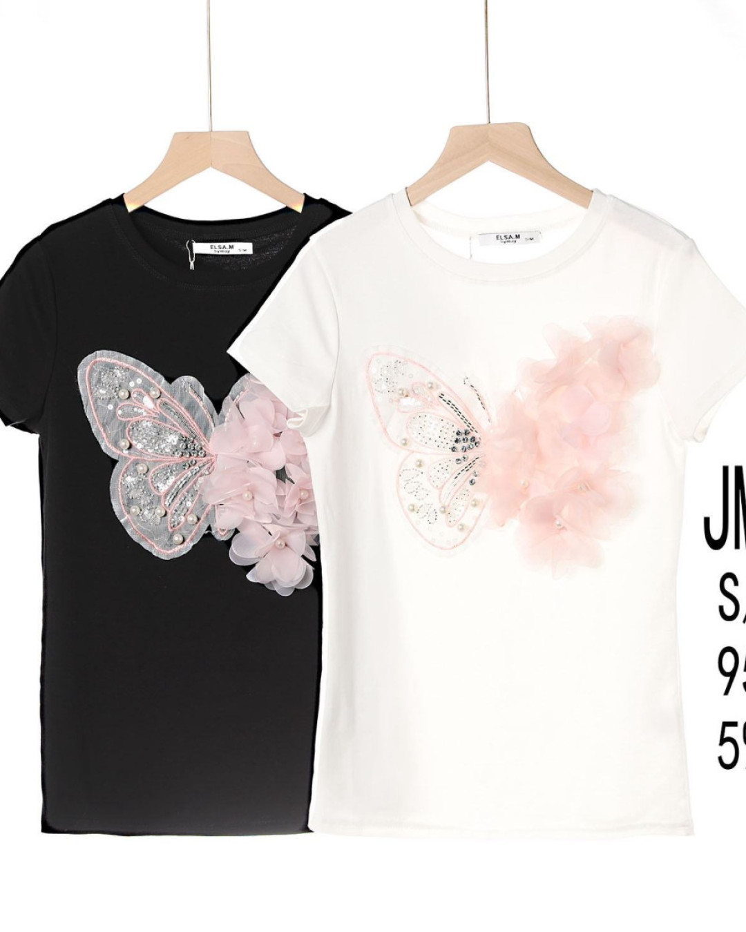 Tshirt PINK BUTTERFLY